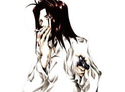 Saiyuki, facet, papieros, zapalniczka