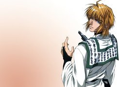 Saiyuki, człowiek, pistolet