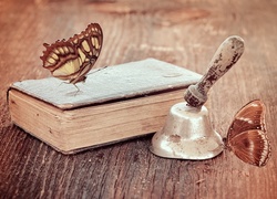 Książka, Motyle, Dzwonek