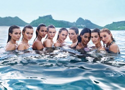 Dziewczyny, Modelki, Woda, Morze, Wyspy