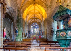 Zabytkowy, Kościół, Francja, HDR