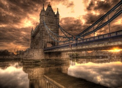 Londyn, Zachód Słońca, Most