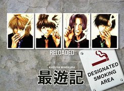 Saiyuki, informacja, tabliczka, ludzie