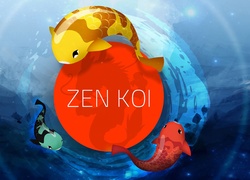 Zen, Koi, Gra, Ryby