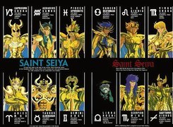Saint Seiya, zodiak, ludzie, karty