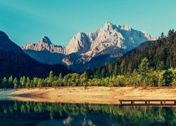 Góry, Las, Drzewa, Jezioro