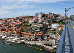 Porto, Portugalia, Europa, Most, Rzeka