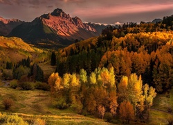 Góry, Lasy, Rzeczka, Jesień
