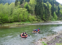 Pieniny, Spływ, Kajakowy, Rzeka, Dunajec