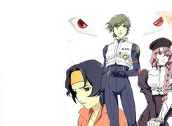 Rahxephon, ludzie, oczy, police