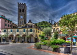 Monterosso, Włochy, HDR, Dom