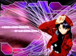 Neon Genesis Evangelion, kobieta, beret, krzyż