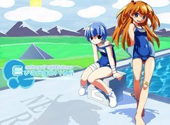 Neon Genesis Evangelion, basen, kobieta