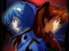 Neon Genesis Evangelion, twarze, oczy