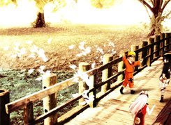 Naruto, most, ludzie