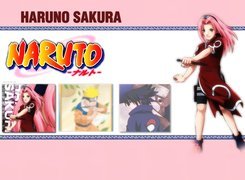 Naruto, haruna, sakura, kobieta, sztylet