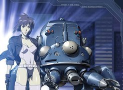 robot, Masamune Shirow, kobieta, pistolet