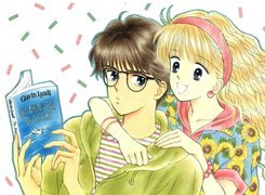 Marmalade Boy, książka, para, okulary, osoby, edukacja