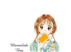 Marmalade Boy, chleb, dżem, dziecko
