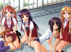 Mahou Sensei Negima, kobiety, balkon