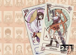 Mahou Sensei Negima, karty, postacie