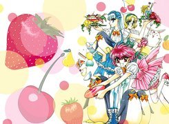 Magic Knight Rayearth, truskawka, ludzie, pluszak
