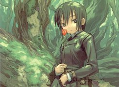 Kino No Tabi, kwiatek, osoba, las