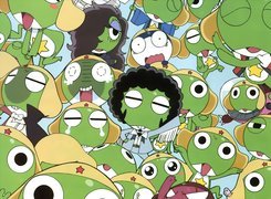 Keroro Gunsou, żaby, postacie