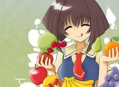 Karin, dziecko, owoce