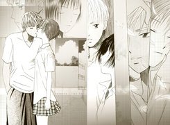 Kareshi Kanojo No Jijyou, szkic, kartka, ludzie