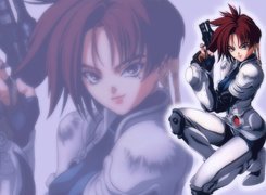 Manga Iria, uniform, kobieta, gun