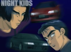 Initial D, night, kids, auto, ludzie