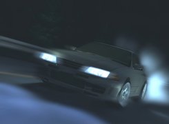 Initial D, race, night, auto