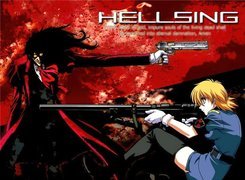 Hellsing, pistolet, karabin, ludzie