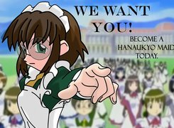 Hanaukyo Maid Tad, kobieta, we want you, tłumy