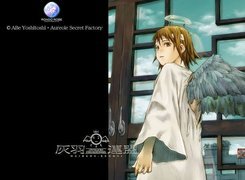 Haibane Renmei, drzwi, wrota, kobieta, angel