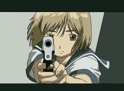 Gunslinger Girl, postać, twarz, pistolet