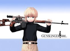 Gunslinger Girl, snajper, osoba, broń