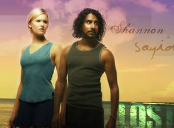 Serial, Zagubieni, Lost, Aktorka, Maggie Grace, Aktor, Naveen Andrews