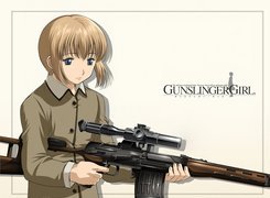 Gunslinger Girl, kobieta, snajperka, karabin