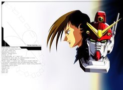 Gundam Wing, maska, twarz