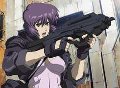 Ghost In The Shell, kobieta, karabin