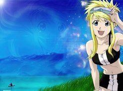 polana, Full Metal Alchemist, kobieta, kajak