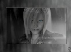 facet, Ff 7 Advent Children, oczy, osoba, twarz