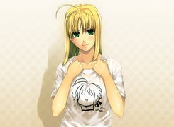 Fate Stay Night, t-shirt, dziewczyna