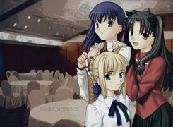 Fate Stay Night, dziewczyny, restauracja