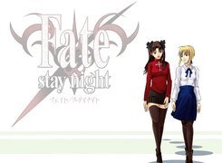 Fate Stay Night, dziewczyny, napis
