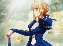 Fate Stay Night, kobieta, Saber, suknia