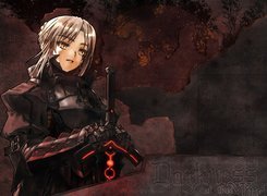 Fate Stay Night, kobieta, miecz, skamieliny