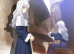 Fate Stay Night, dziewczyny, pianino